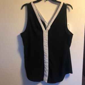 Double strap blouse tank